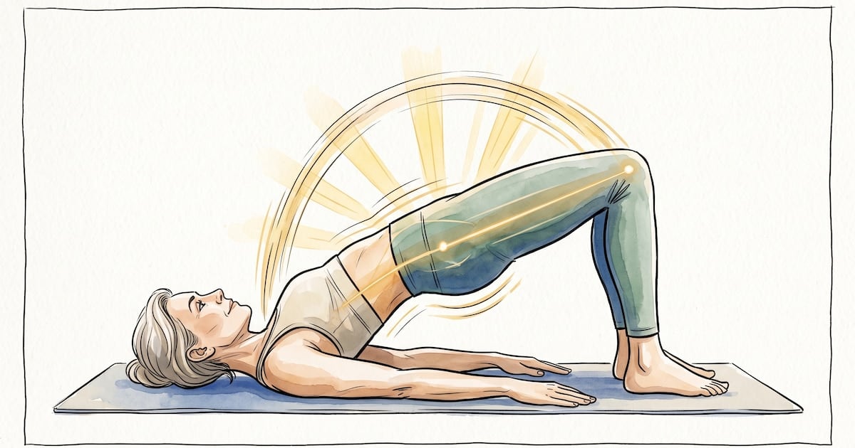 Planchas con rodilla apoyada y puentes: dos movimientos para seguir fortaleciendo el abdomen después de los 50