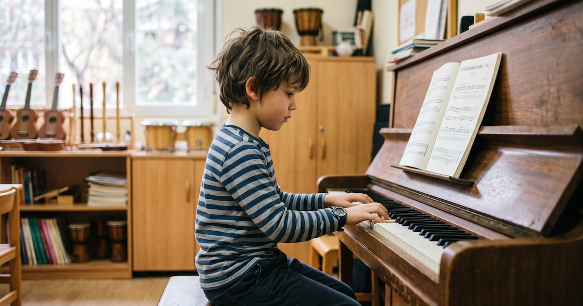 Cuando el piano suena en la pieza del fondo: lo que un estudio dice sobre los chicos que tocan un instrumento