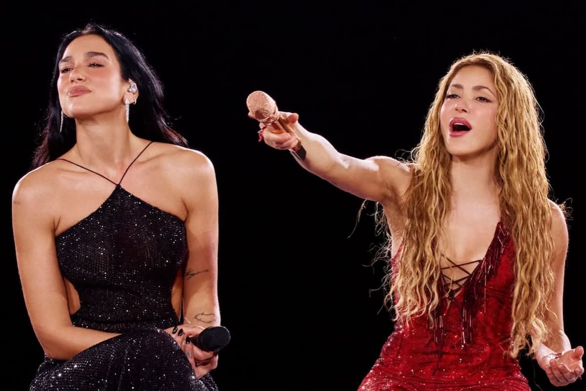 La noche en que Shakira y Dua Lipa se encontraron en Madrid para cantar “Antología”