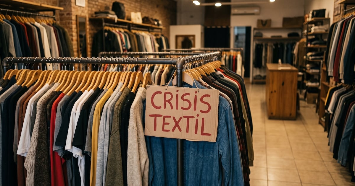 El sector textil acumula un derrumbe del 22,6% en lo que va del año y se consolida como el eslabón más golpeado de la industria