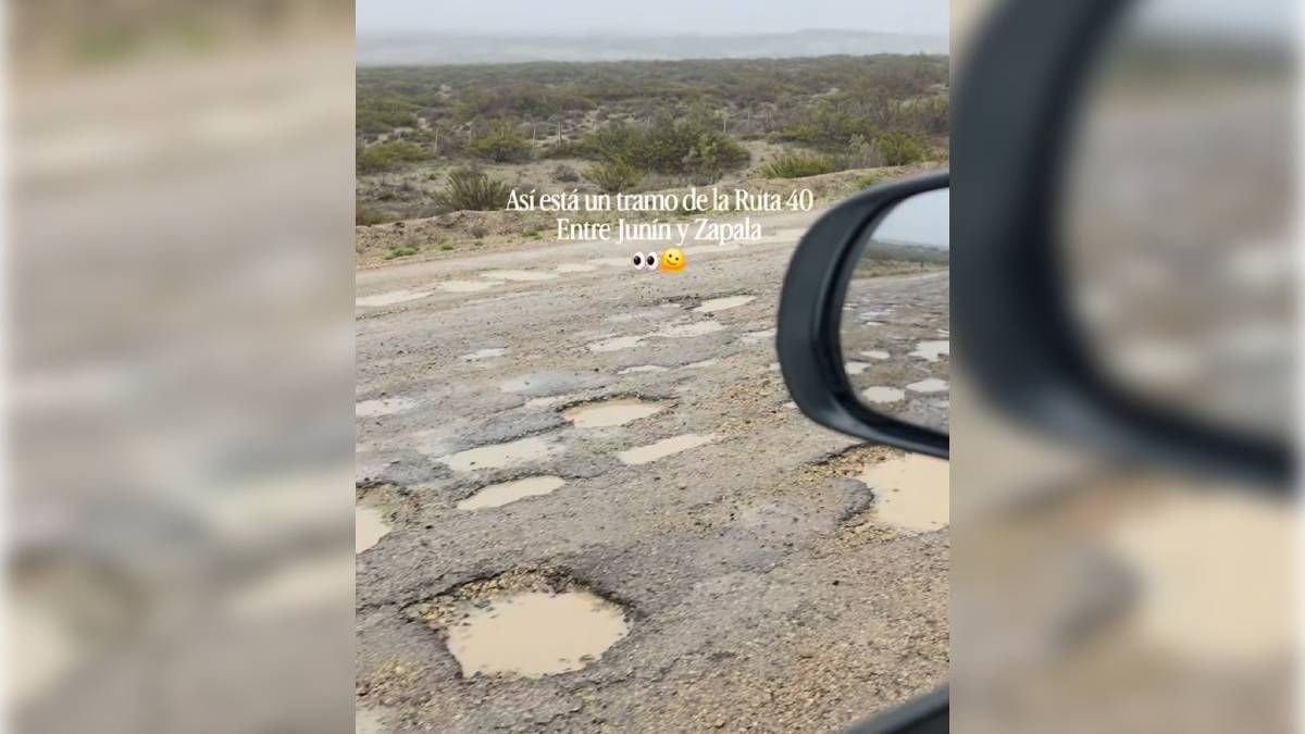 El tramo de la Ruta 40 que nadie quiere pisar: 30 kilómetros de cráteres entre Junín y Zapala