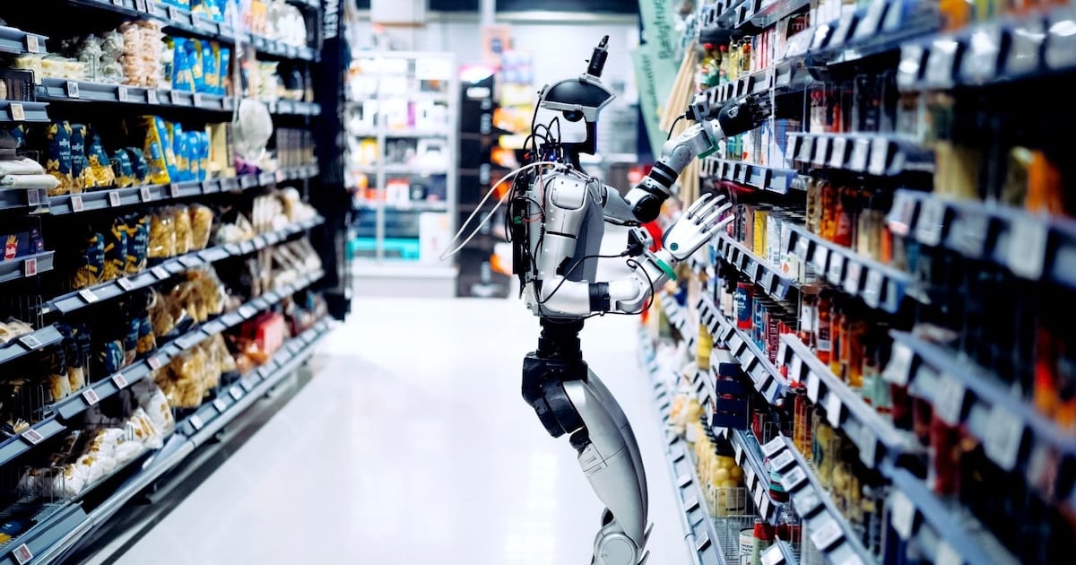 Robots que hacen el trabajo sucio del súper: en Dinamarca ya reponen góndolas mientras vos dormís