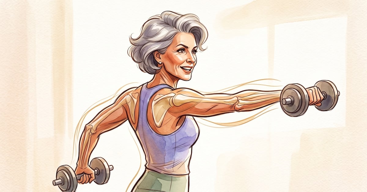 Entrenar el cuerpo después de los 50: por qué la pesa liviana y la banda elástica se volvieron aliadas de la menopausia